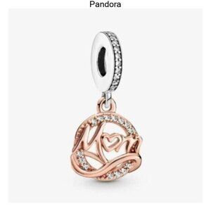 PANDORA Two-tone Mom Dangle Charm